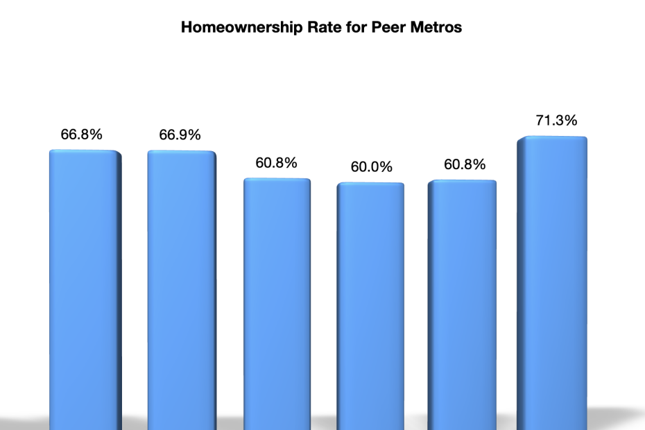bar graph showing homeownership rates