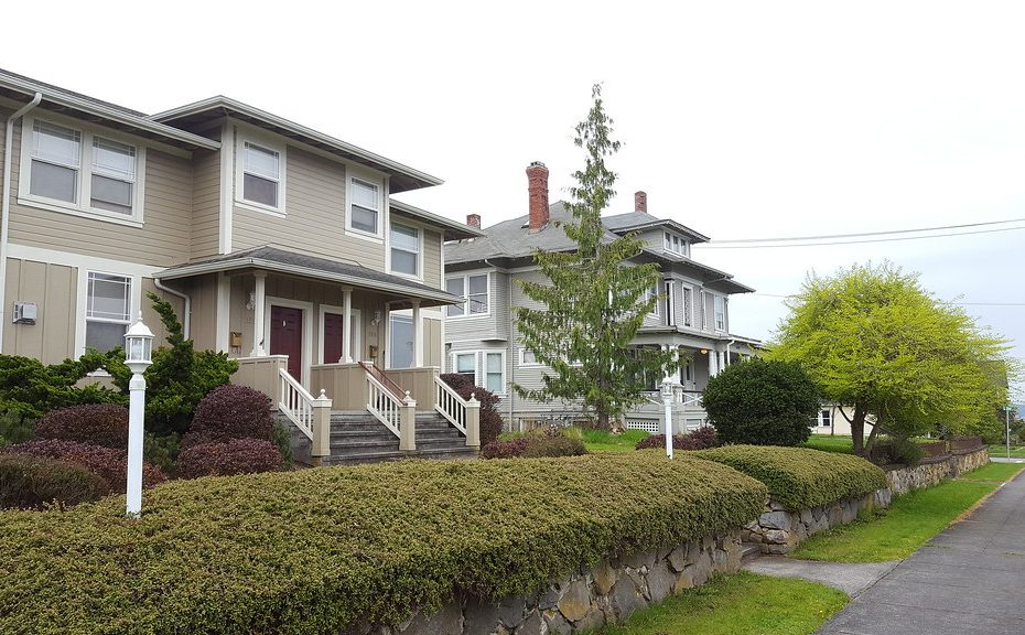 street-level photo of multifamily units